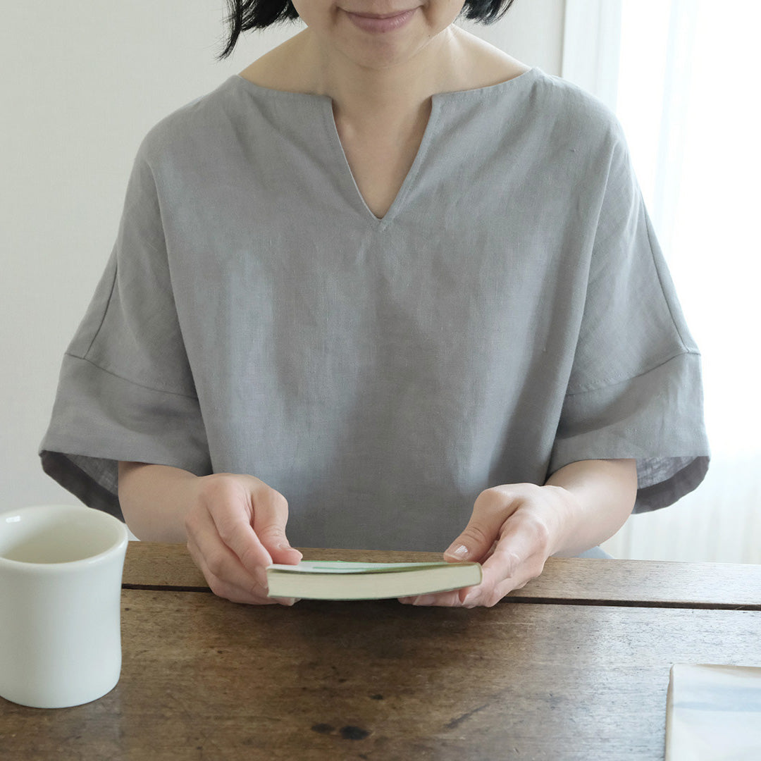ハーフスリーブ カフタン