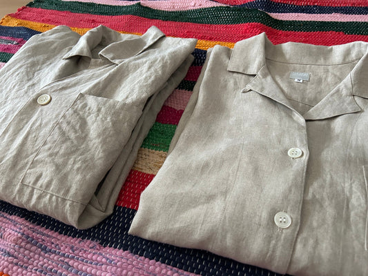 初めてのリネンパジャマ：着用インプレッション