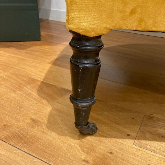 フレンチマスタードシングルソファ