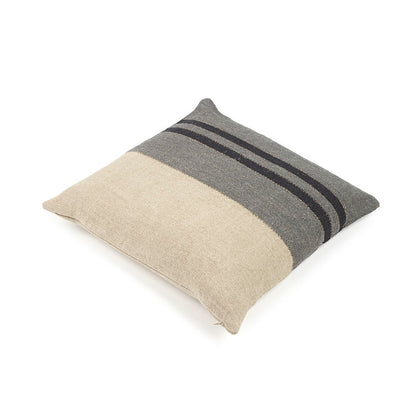 LIBECO クッションカバー　ブラックハウス