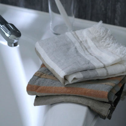 LIBECO フェイスタオル　ベルジャン