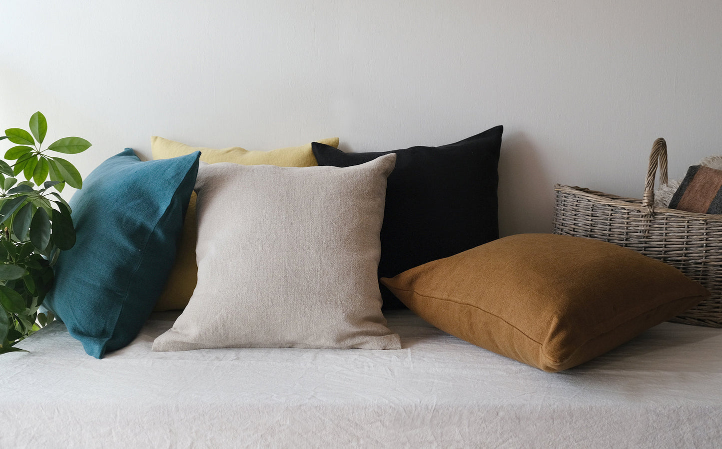 LIBECO クッションカバー  ハドソン