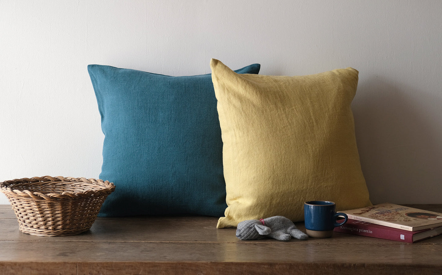 LIBECO クッションカバー  ハドソン