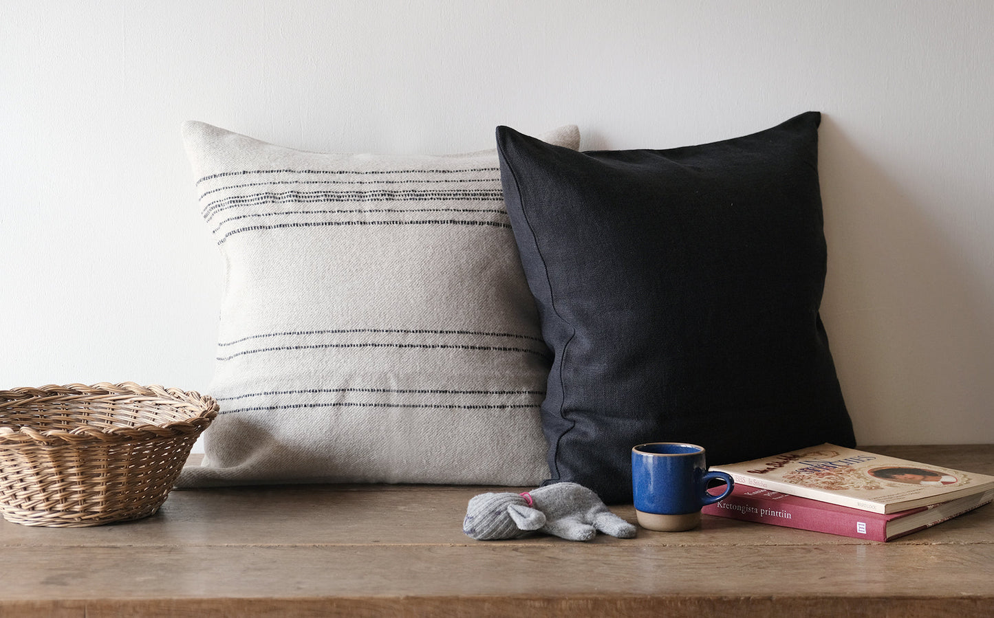 LIBECO クッションカバー  ハドソン