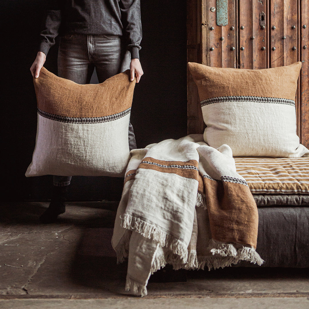 LIBECO クッションカバー　エティエンヌ