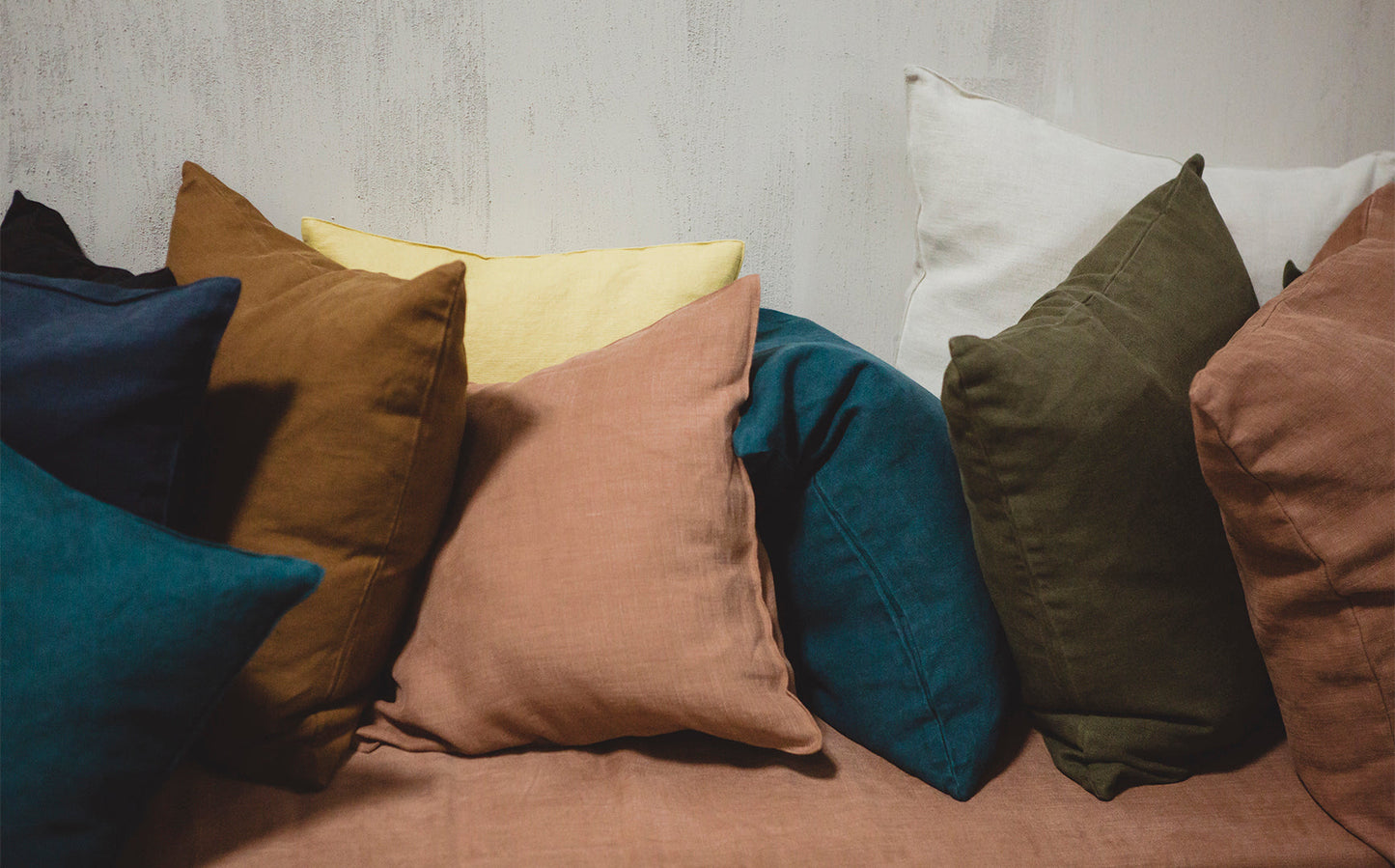 LIBECO クッションカバー  ハドソン