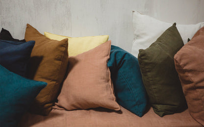 LIBECO クッションカバー  ハドソン