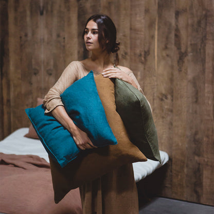 LIBECO クッションカバー  ハドソン