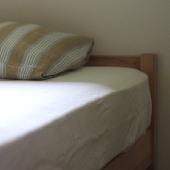 LIBECO フラットシーツ　オーガニックリネン ヘリテージ