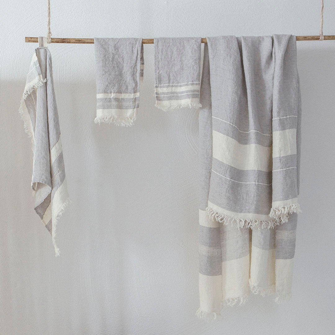 ハンド、フェイス、バスタオルのサイズ展開があります（ゲント）