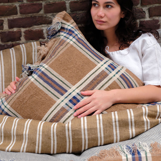 LIBECO クッションカバー　バツィ