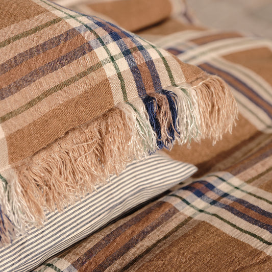 LIBECO クッションカバー　バツィ